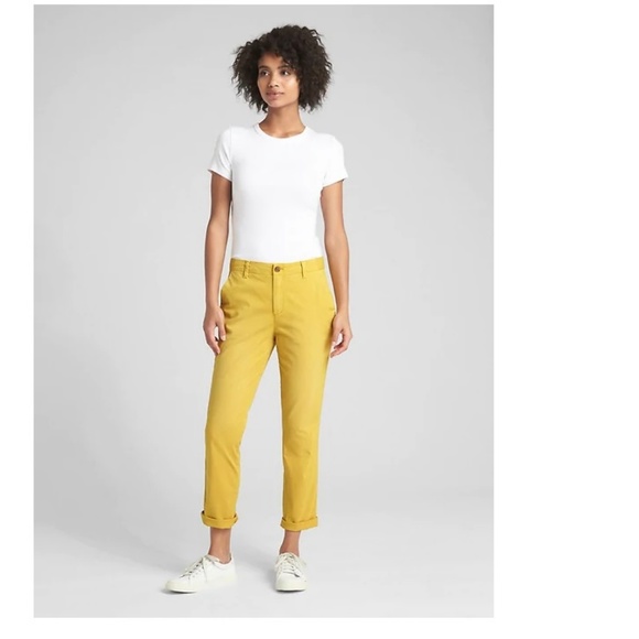 NWT Gap Girlfriend Chinos 6 Black c770 - Picture 3 of 4